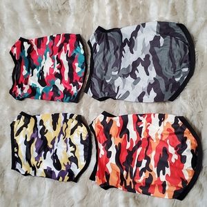 Set of 4 sleeveless tanks for dog
